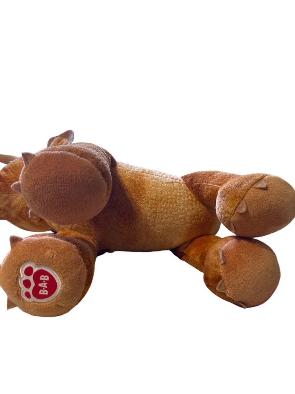 Build-A-Bear Triceratops Dinosaur Plush Toy In Brown With Scaled Detailing & Sof - Picture 7 of 7